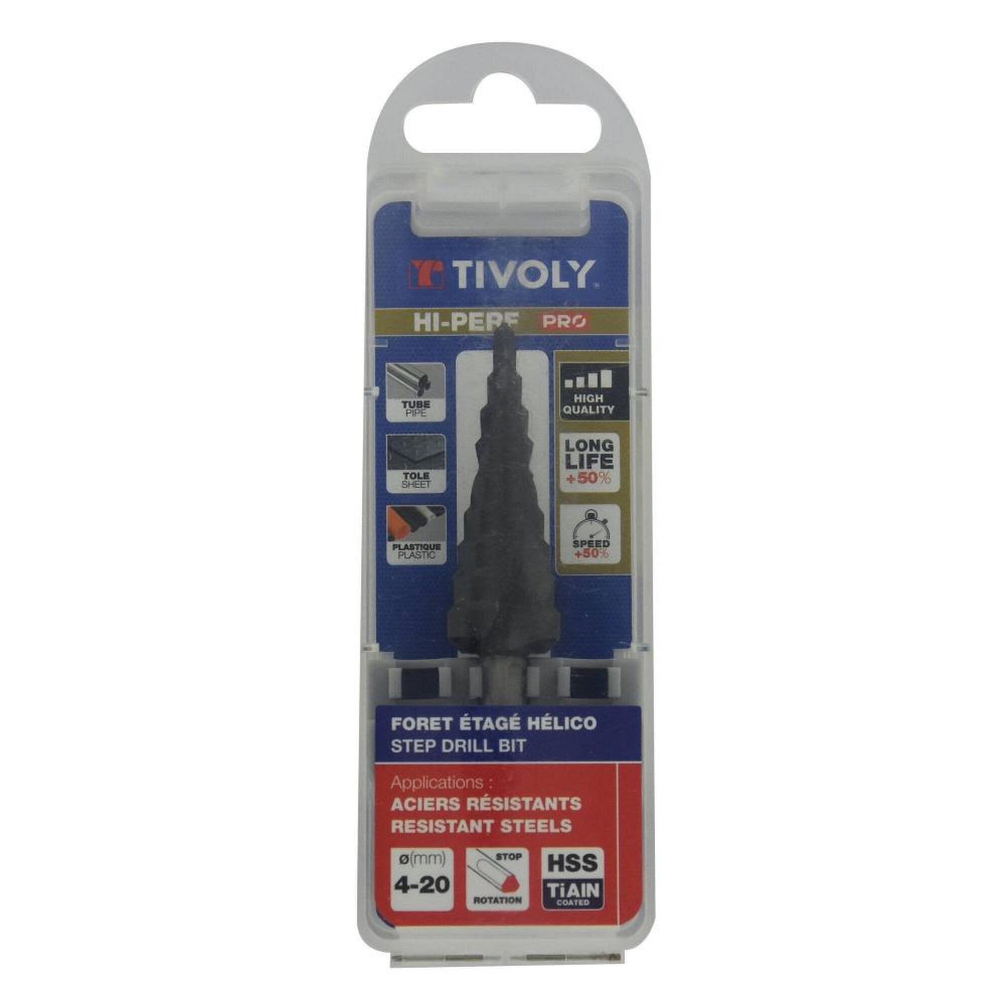 TIVOLY Foret à métal, TIVOLY, diam. 4 à 20 mm, L.151 mm
