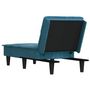 Voir la diapositive 5 : VIDAXL Chaise longue bleu velours