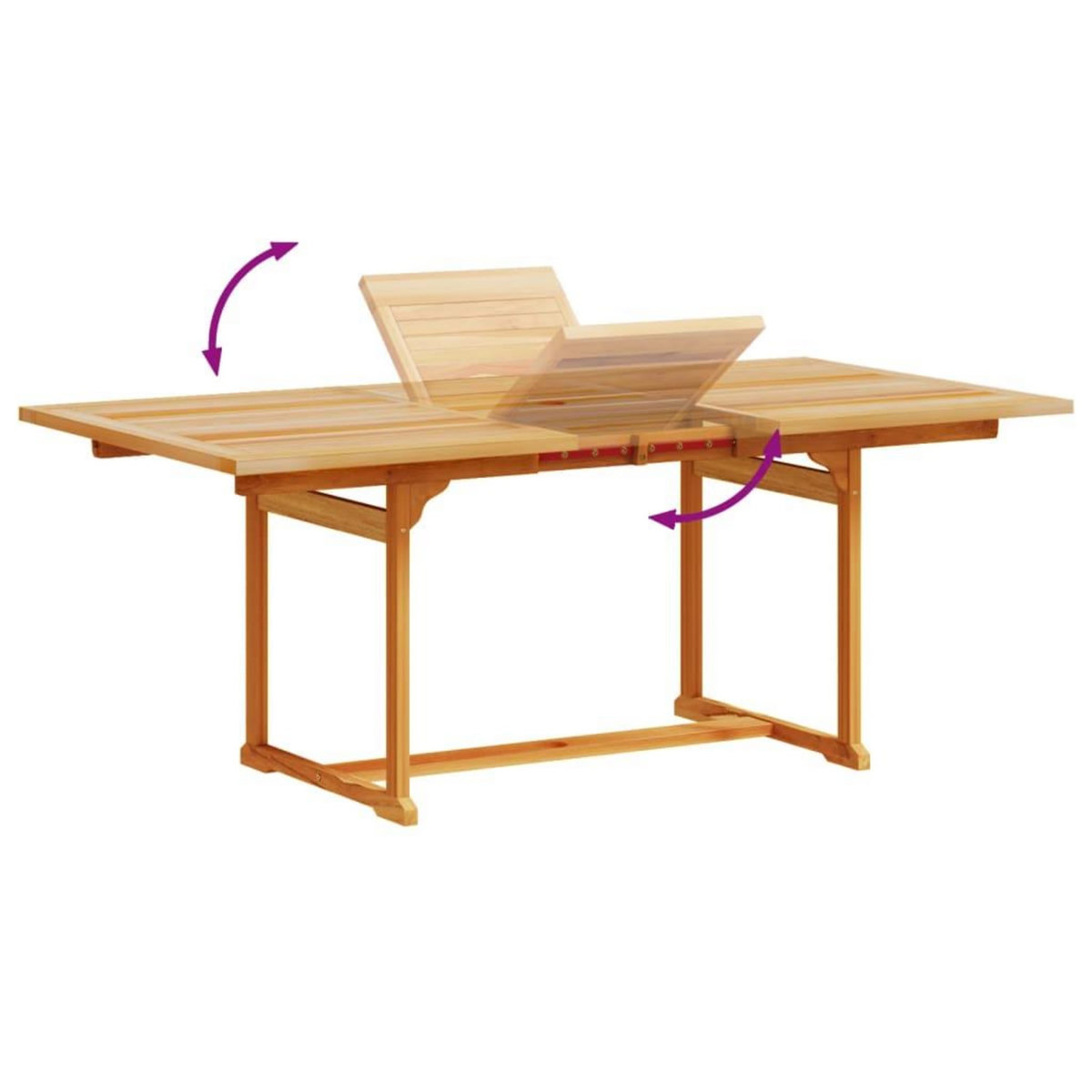 VIDAXL Ensemble a Manger de jardin 7pcs bois d'acacia solide textilene