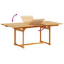 Voir la diapositive 5 : VIDAXL Ensemble a Manger de jardin 7pcs bois d'acacia solide textilene
