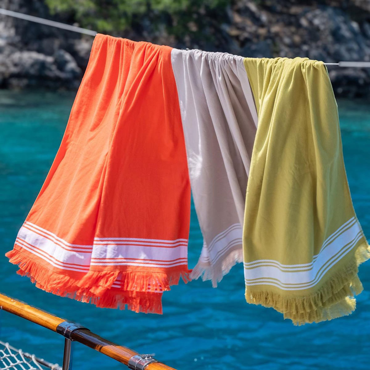 Sensei Maison Serviette de plage / fouta 100x180 cm BAHAMAS - 100x180 cm