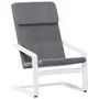 VIDAXL Chaise de relaxation Gris fonce Tissu