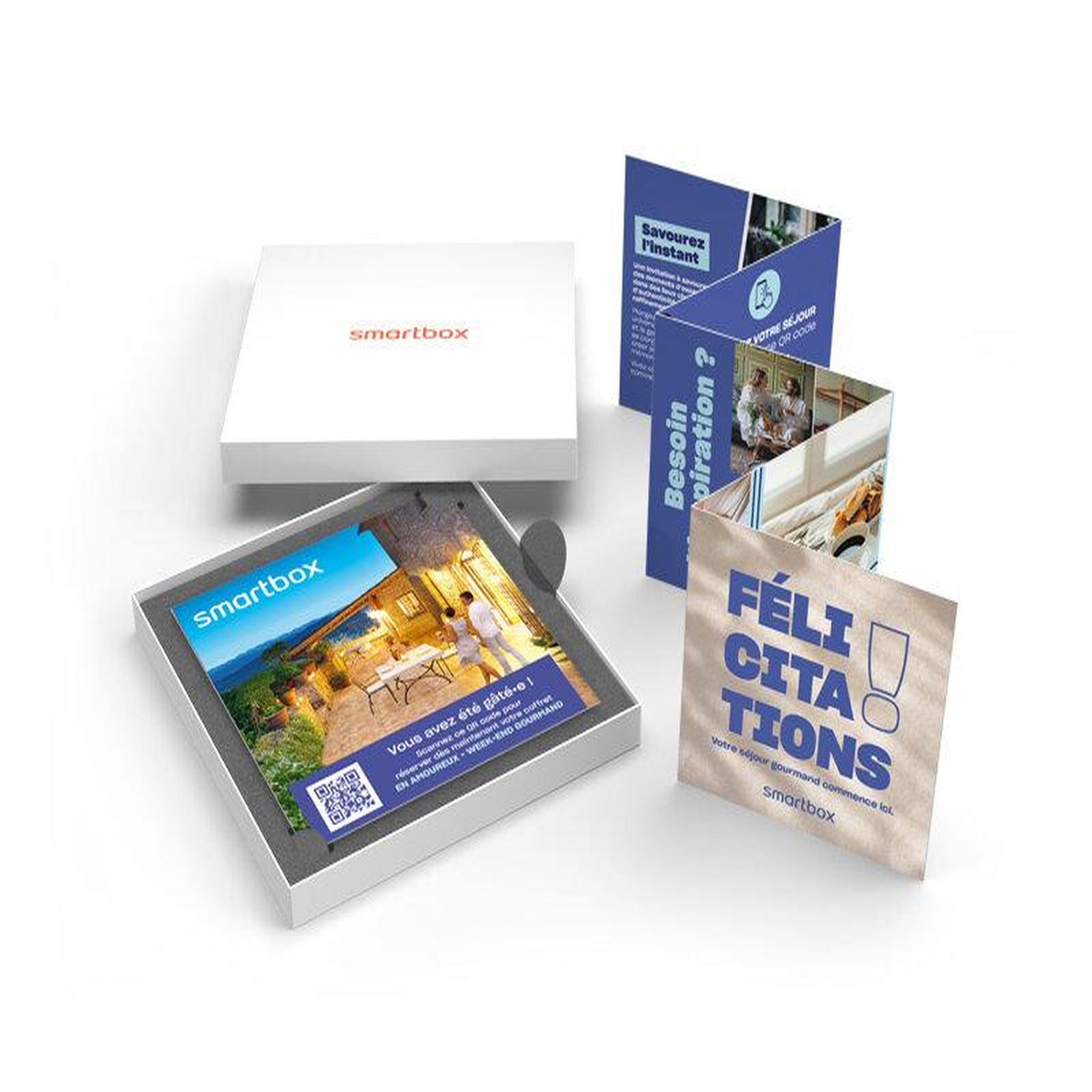 Voir la diapositive 2 : Smartbox En amoureux - Week-end gourmand - Coffret Cadeau Séjour