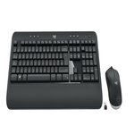 Logitech Logitech 920-008680 clavier Souris incluse Universel USB QWERTY Espagnole Noir, Blanc
