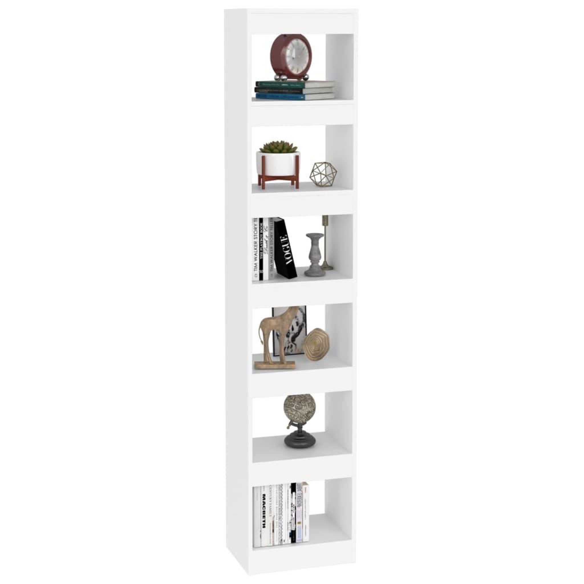 Voir la diapositive 4 : VIDAXL Bibliotheque/Separateur de piece Blanc 40x30x198 cm