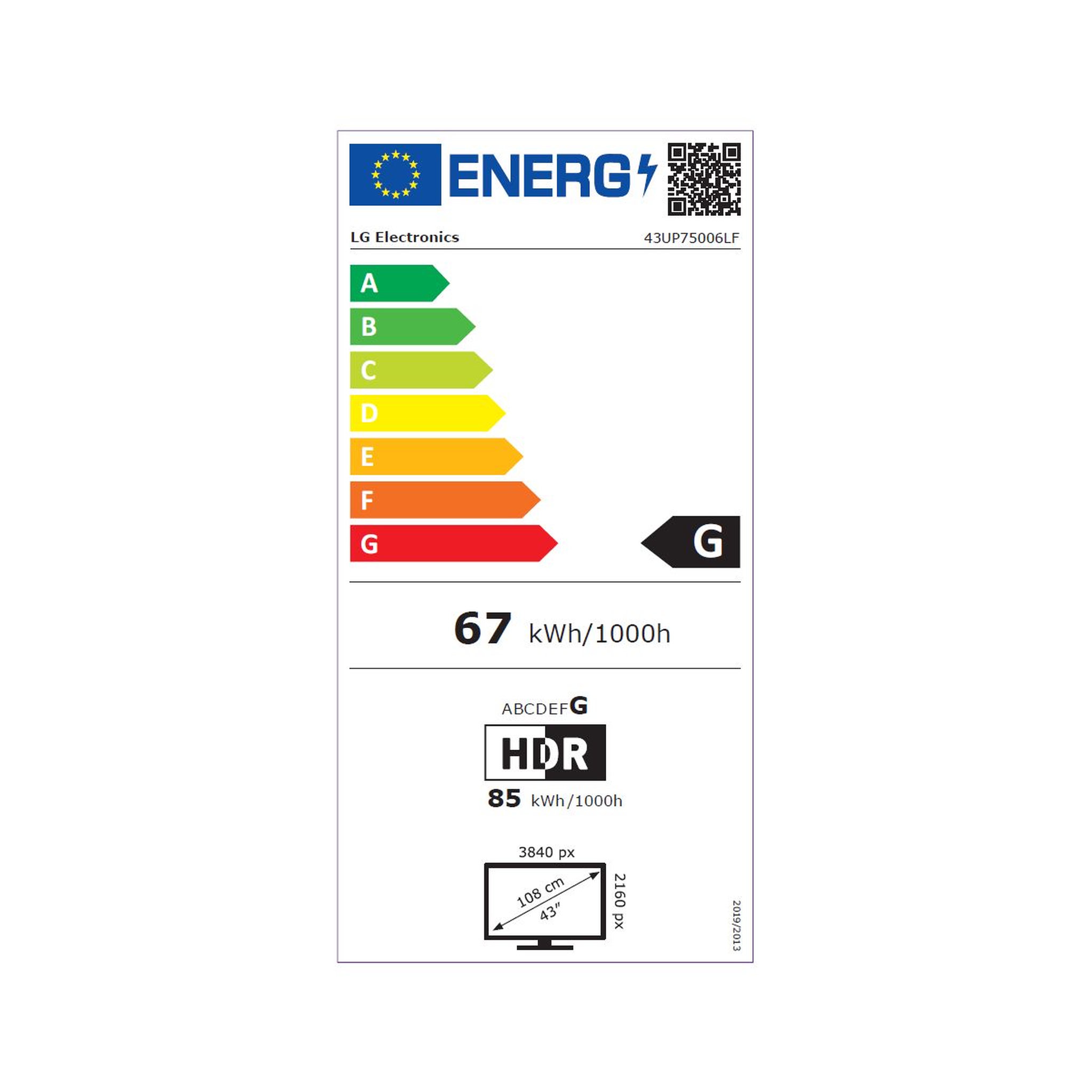 Voir la diapositive 3 : LG TV LED 43UP75006