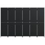 Voir la diapositive 5 : VIDAXL Cloison de separation 6 panneaux noir resine tressee