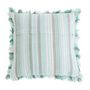 Voir la diapositive 2 : ACTUEL Coussin déco déhoussable avec zip et franges en coton