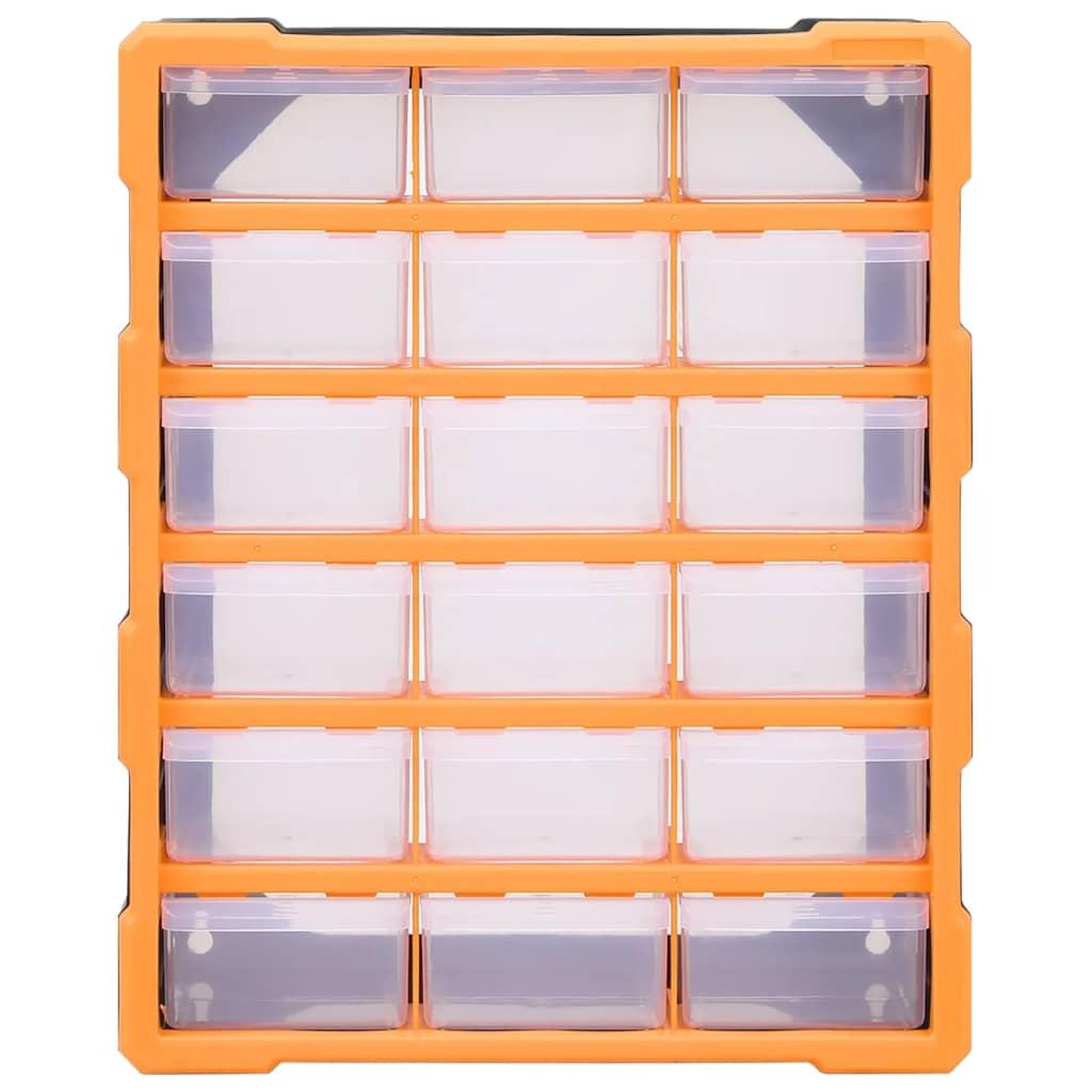 Voir la diapositive 4 : VIDAXL Organisateur multi-tiroirs avec 18 tiroirs centraux 38x16x47 cm