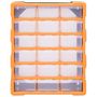 Voir la diapositive 4 : VIDAXL Organisateur multi-tiroirs avec 18 tiroirs centraux 38x16x47 cm