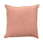 Paris Prix Coussin Déco Carré  Faded  45x45cm Rose Pêche