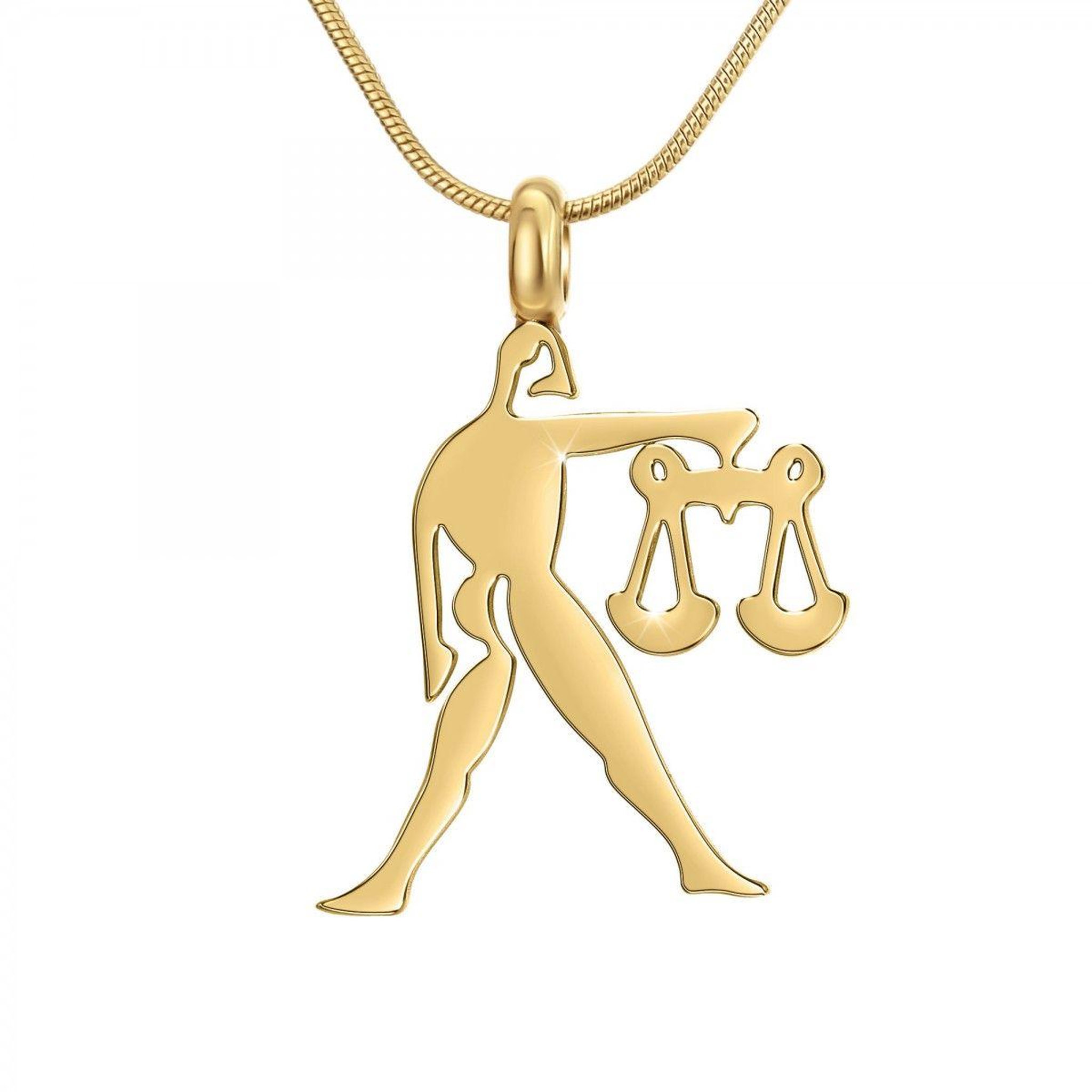 SC BOHEME Collier astrologie  Balance  SC Bohème en Acier Finement doré