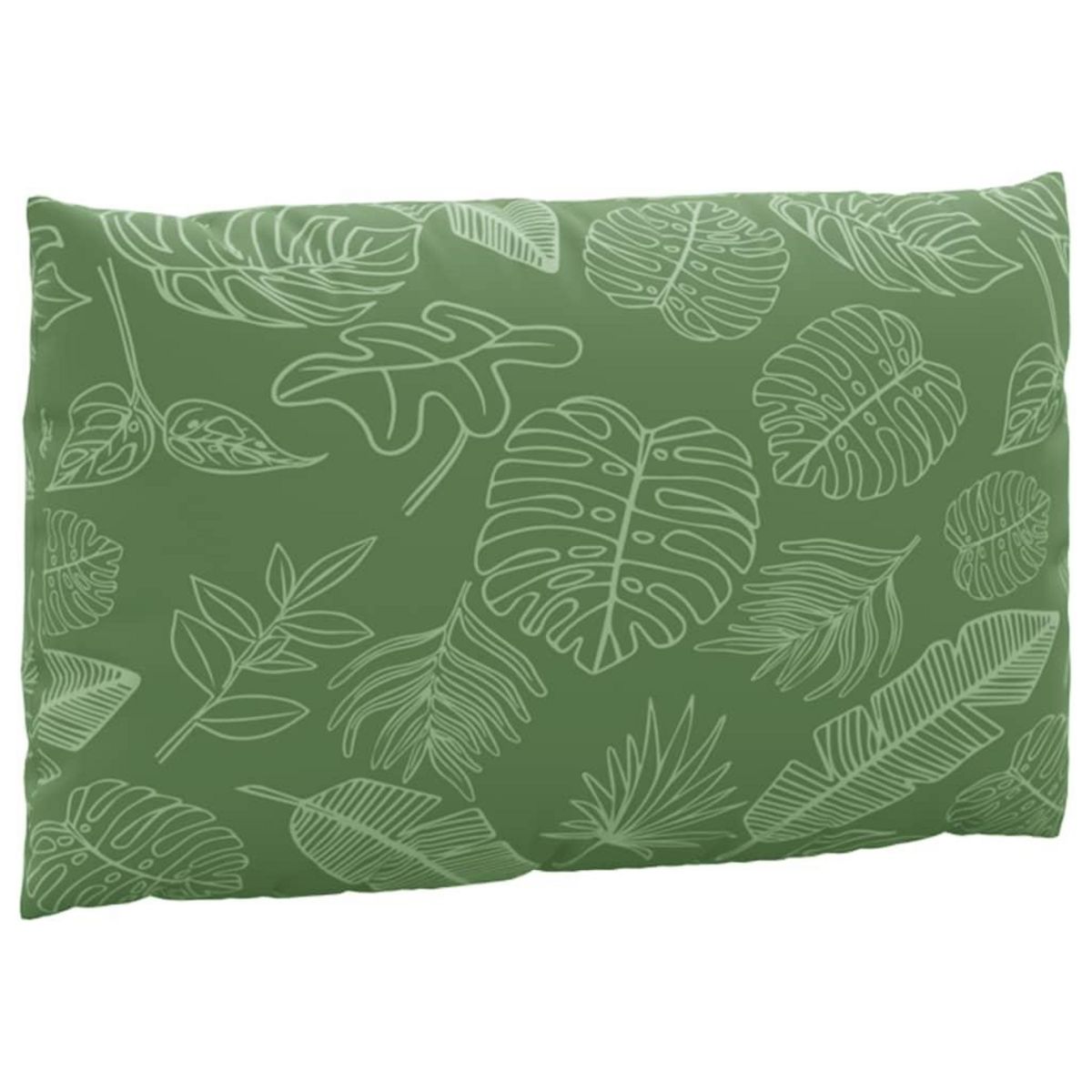 VIDAXL Coussins de palette lot de 3 motif de feuilles tissu Oxford