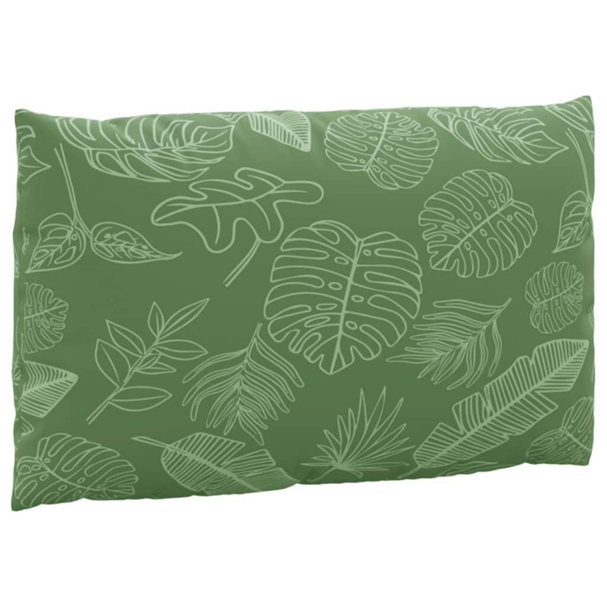 VIDAXL Coussins de palette lot de 3 motif de feuilles tissu Oxford