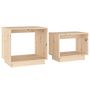 Voir la diapositive 2 : VIDAXL Tables basses gigognes 2 pcs Bois de pin massif