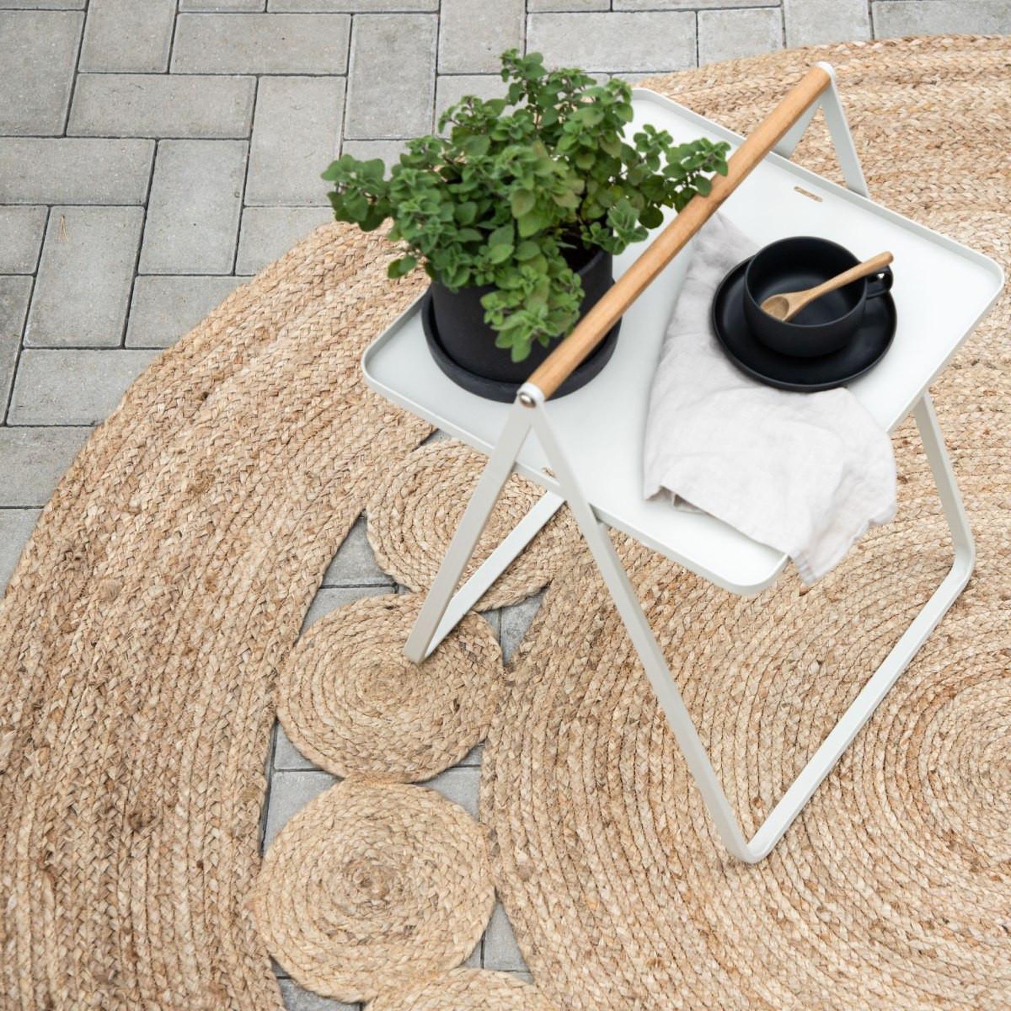 Voir la diapositive 3 : Paris Prix Tapis Rond Déco en Jute  Elis  200cm Naturel