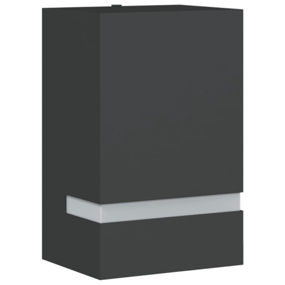 VIDAXL Applique murale d'exterieur noir acier inoxydable
