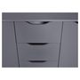 Voir la diapositive 5 : Commode meuble de rangement 2 portes 4 tiroirs  FALONE