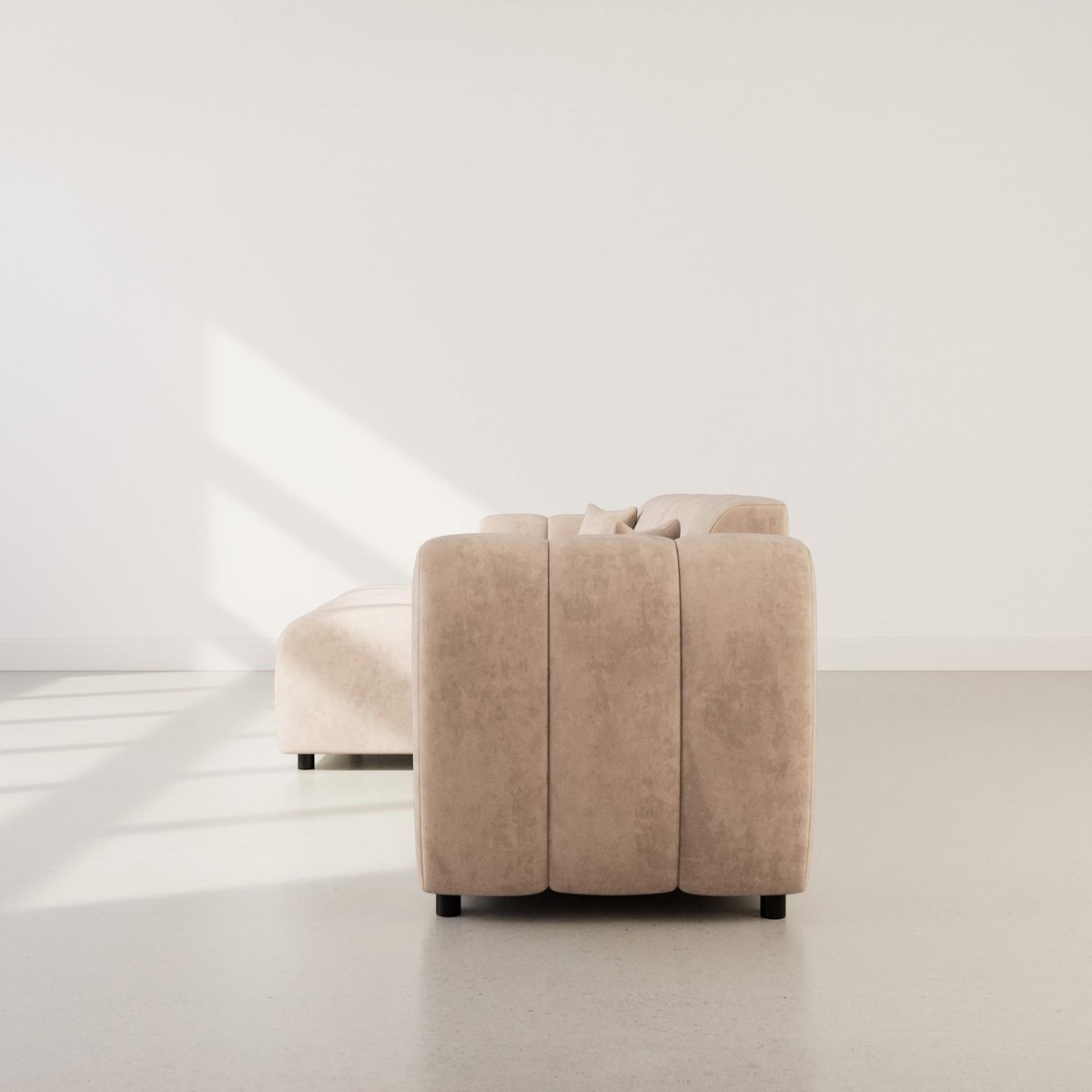 LISA DESIGN Curtis - canapé d'angle gauche 4 places en simili