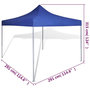 Voir la diapositive 6 : VIDAXL Tente pliable Bleu 3 x 3 m