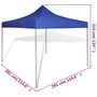 Voir la diapositive 6 : VIDAXL Tente pliable Bleu 3 x 3 m