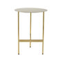 Voir la diapositive 2 : Paris Prix Table d'Appoint Ronde Design  Pema  54cm Or