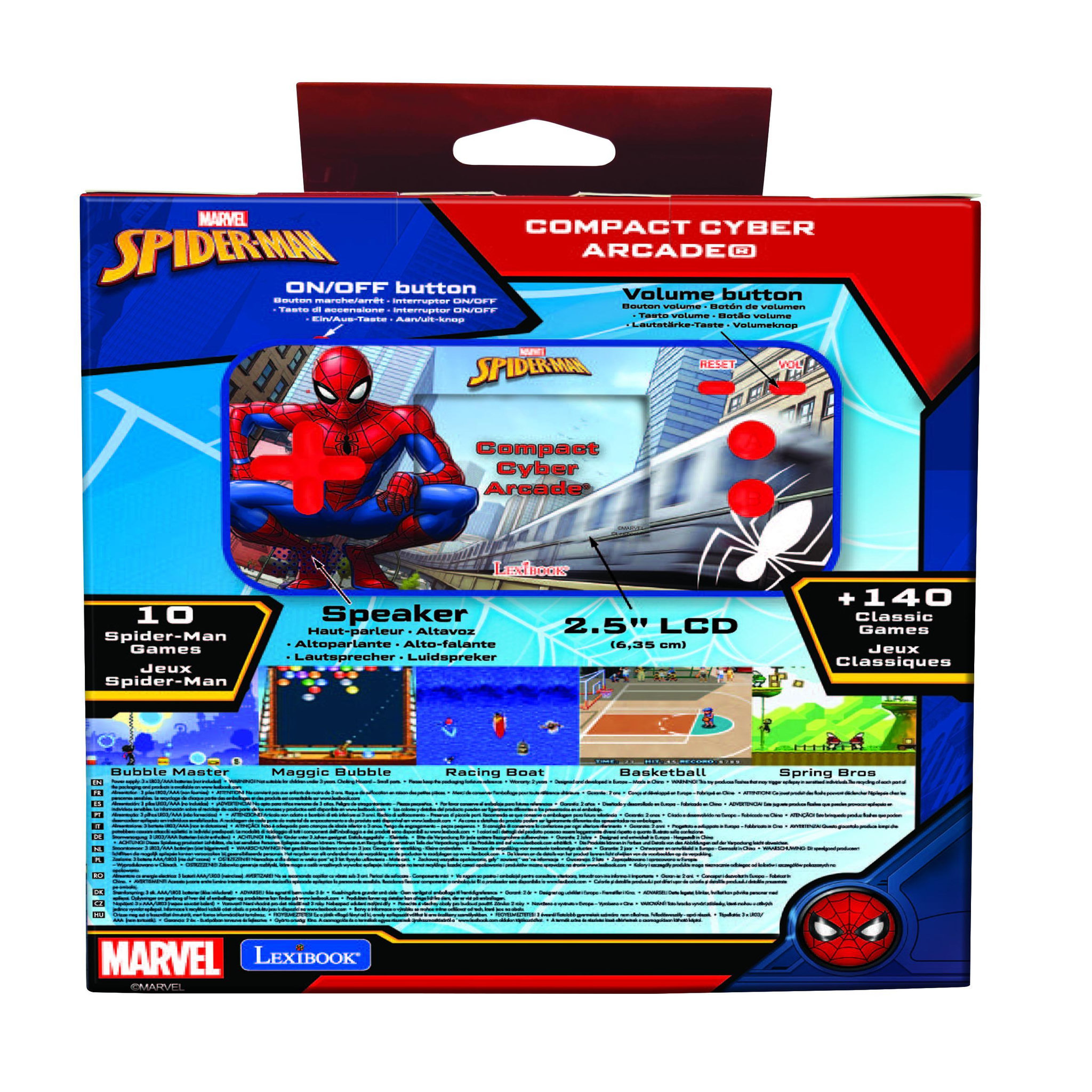 Voir la diapositive 6 : Lexibook Console de jeux portable couleur Spiderman Cyber Arcade Pocket