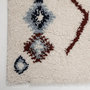 Voir la diapositive 2 : ATMOSPHERA Tapis Déco Imprimé  Berbère  60x110cm Ivoire & Bleu