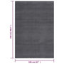 Voir la diapositive 6 : VIDAXL Tapis shaggy doux lavable 160x230 cm Antiderapant Anthracite