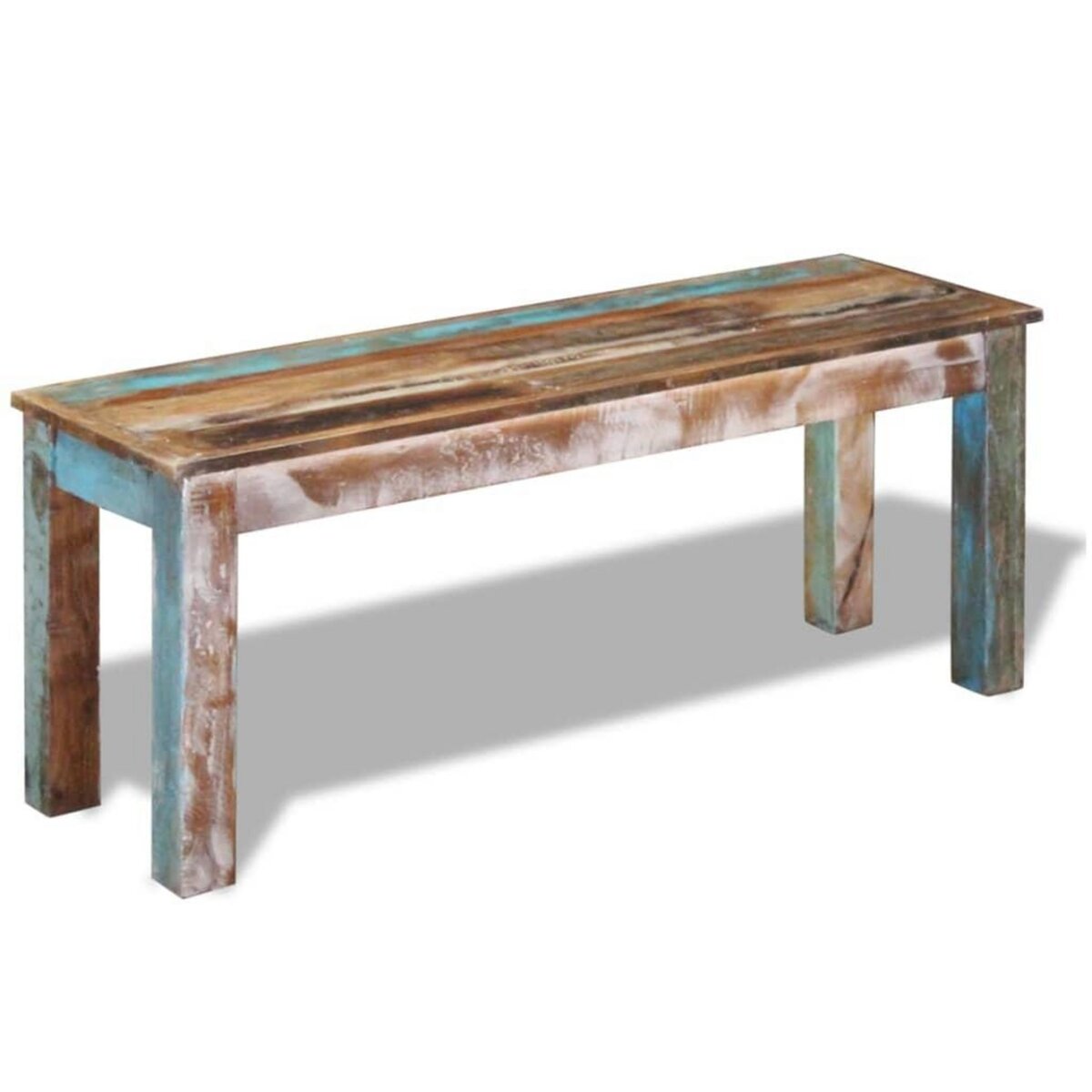 VIDAXL Banc 110x35x45 cm Bois de recuperation massif
