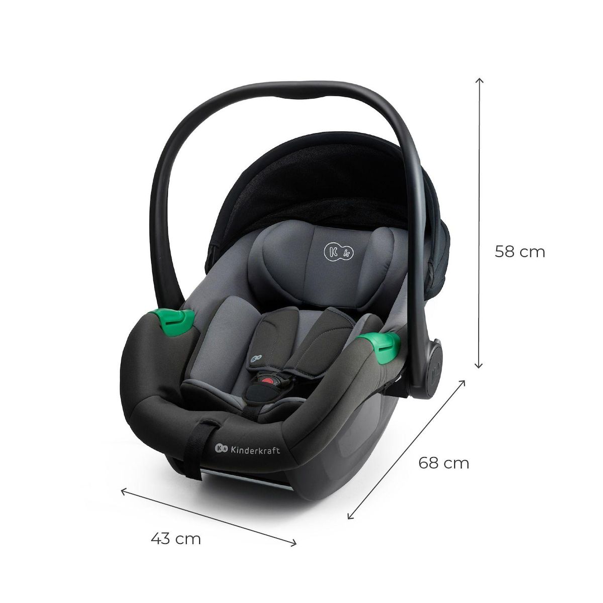KINDERKRAFT Siège auto isofix bébé sécurisé