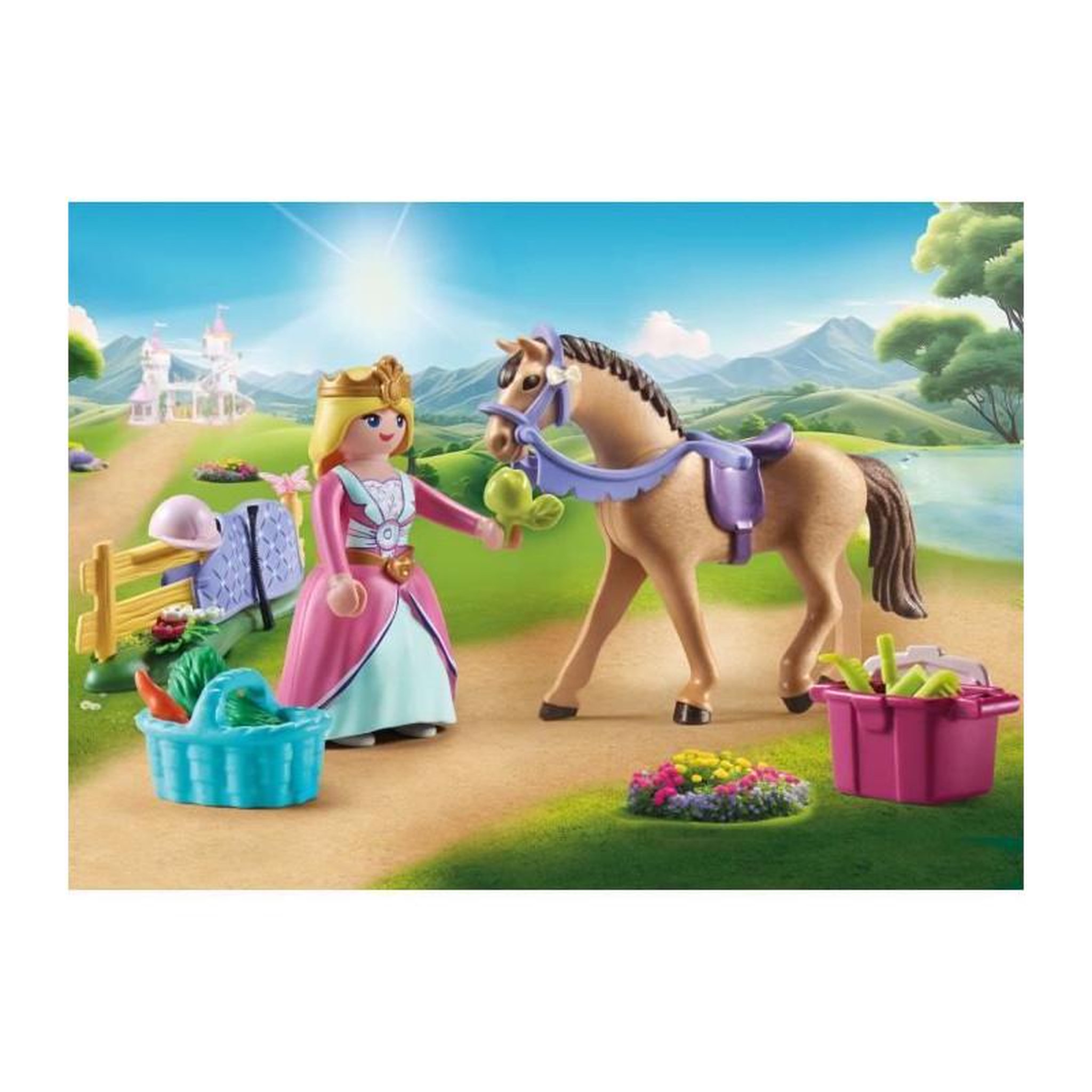 Voir la diapositive 2 : PLAYMOBIL PLAYMOBIL 71801 Princesse cavaliere avec cheval