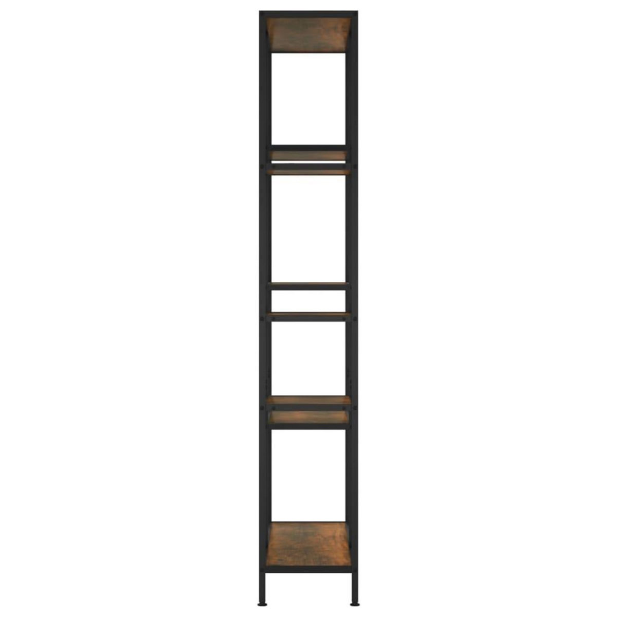 VIDAXL Etagere a livres 80x30x180 cm Acier et bois d'ingenierie