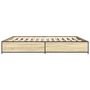 Voir la diapositive 5 : VIDAXL Cadre de lit sans matelas chene sonoma 200x200 cm