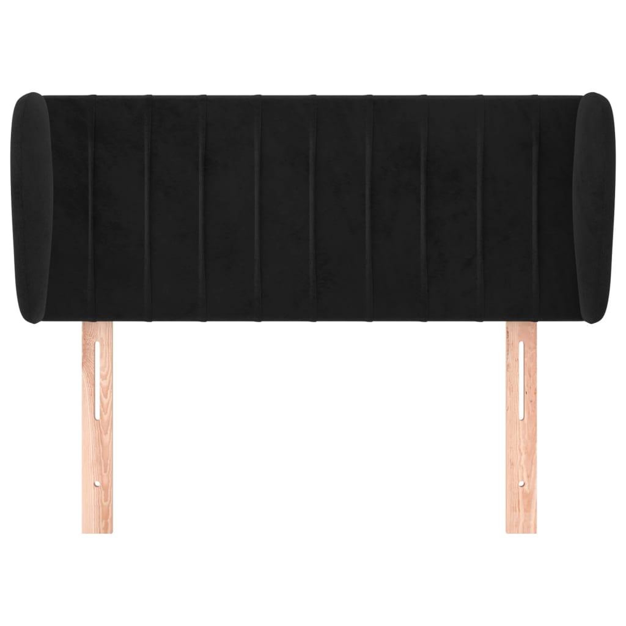 Voir la diapositive 3 : VIDAXL Tete de lit avec oreilles Noir 83x23x78/88 cm Velours