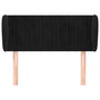 Voir la diapositive 3 : VIDAXL Tete de lit avec oreilles Noir 83x23x78/88 cm Velours