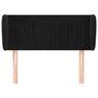 Voir la diapositive 3 : VIDAXL Tete de lit avec oreilles Noir 83x23x78/88 cm Velours