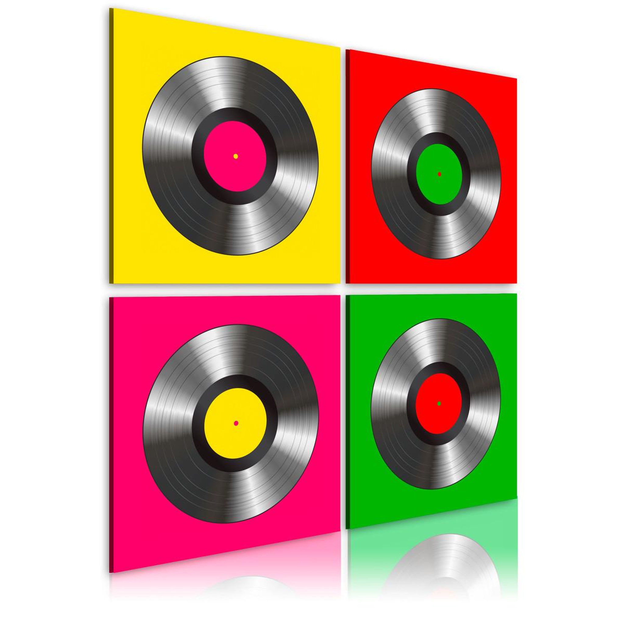 Paris Prix Tableau imprimé  vinyles : pop art. Coloris disponibles : Multicolore