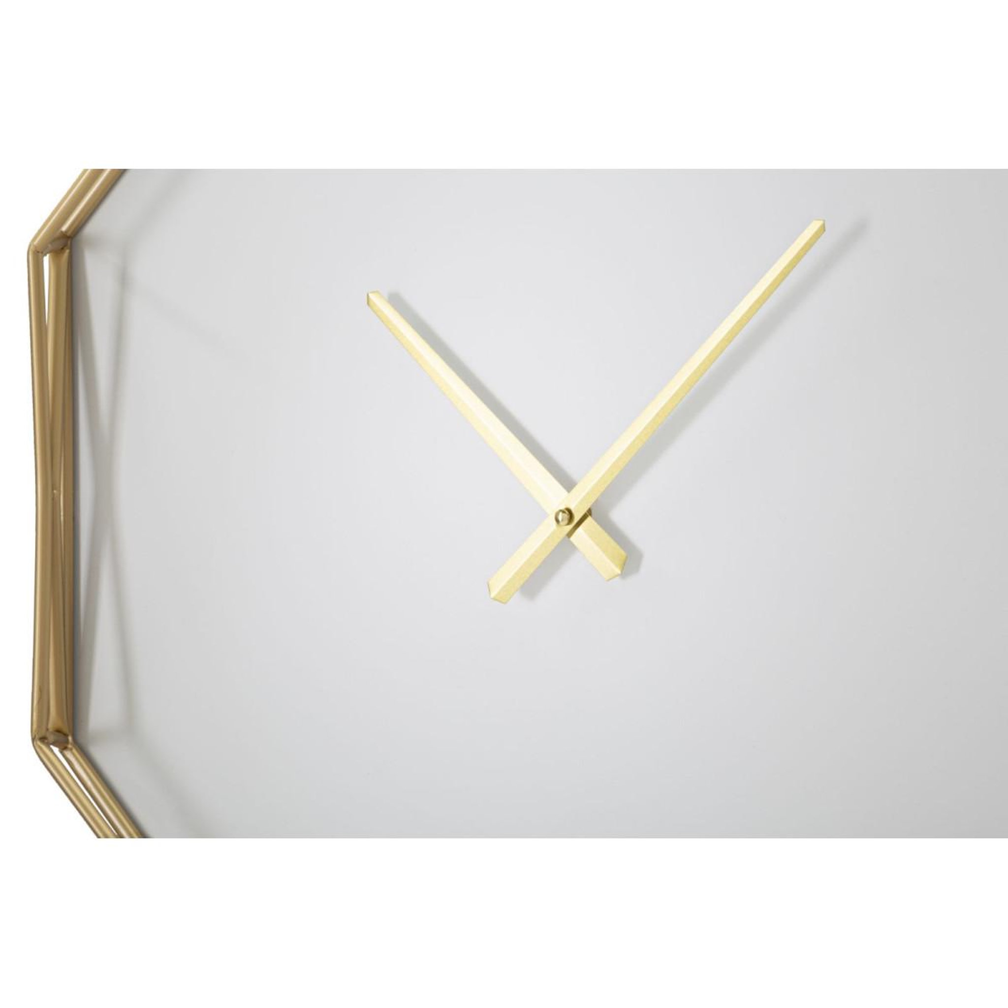 Voir la diapositive 2 : Paris Prix Horloge murale en métal  goldy octogonal  56cm or