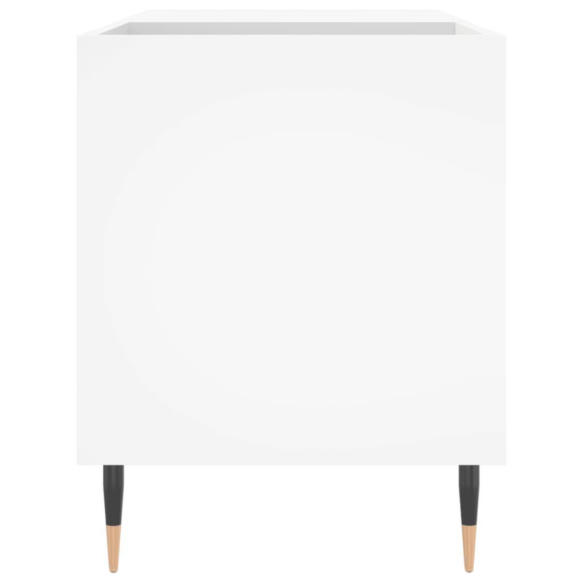 Voir la diapositive 5 : VIDAXL Armoire a disques blanc 85x38x48 cm bois d'ingenierie