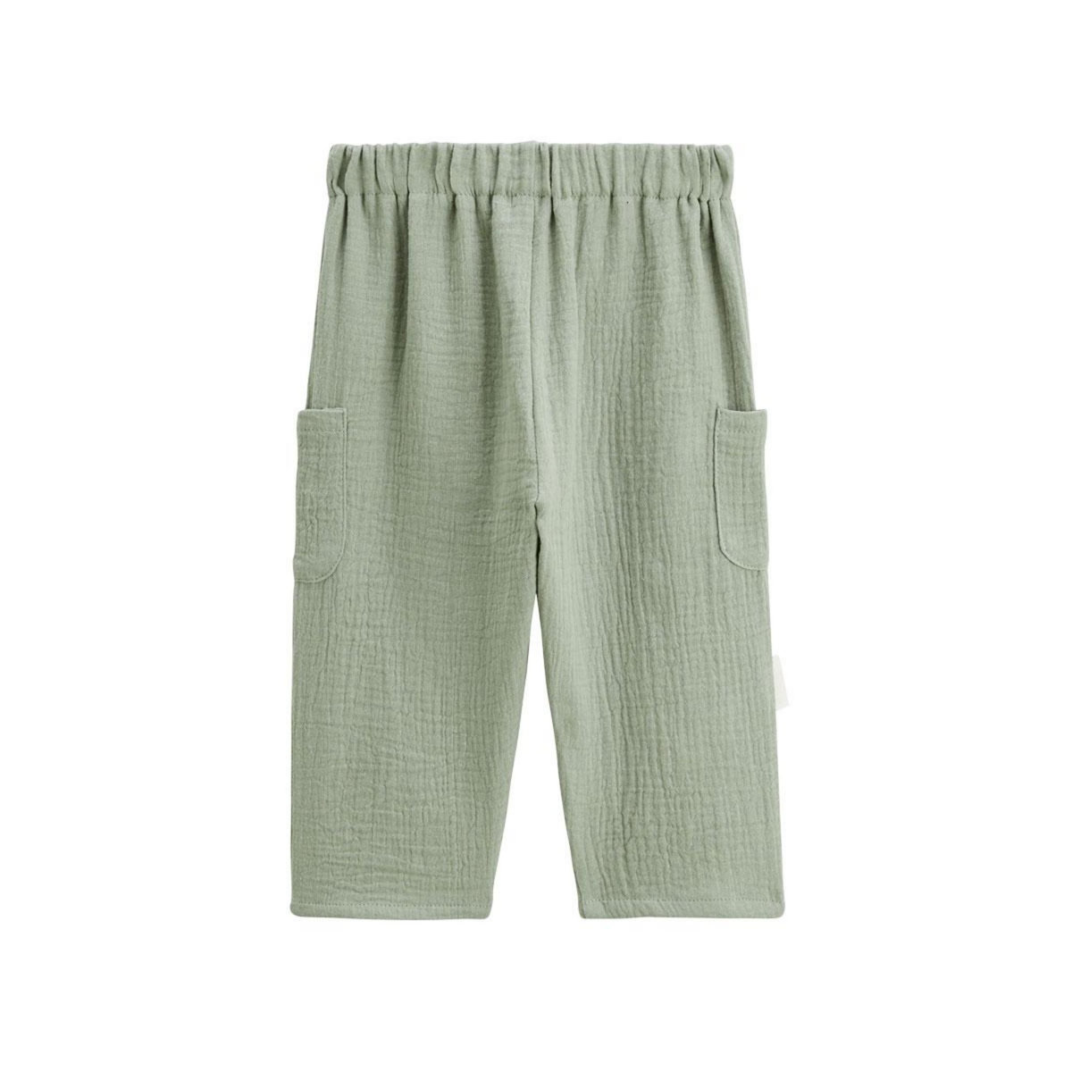Petit Béguin Pantalon enfant en gaze de coton Gao