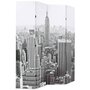 Voir la diapositive 2 : VIDAXL Cloison de separation pliable 160x170 cm New York Noir et blanc