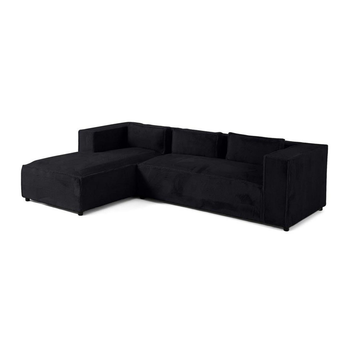 LISA DESIGN Stella - canapé d'angle gauche - 4 places - en fausse fourrure