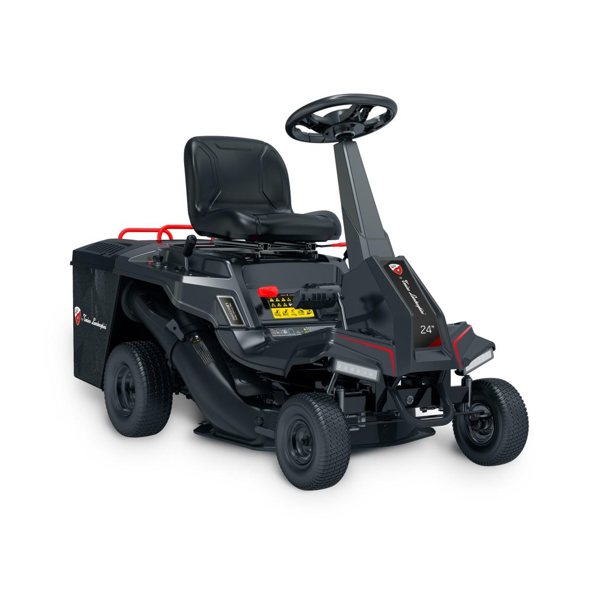 Voir la diapositive 1 : Lamborghini Tracteur tondeuse thermique autoportée essence 7cv 224cm3 4 vitesses + 1 mulching ejection latérale lamborghini