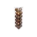 FEERIC LIGHT & CHRISTMAS Lot de 18 Boules de Noël  Colorama  3cm Bronze