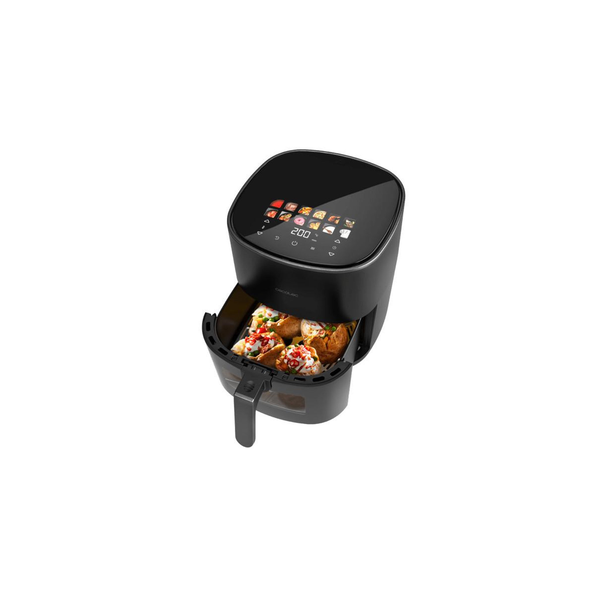 Voir la diapositive 3 : CECOTEC Friteuse à air chaud Cecotec Cecofry&Grill Duoheat 6500 Simple 6,5 L Indépendante 2200 W Noir