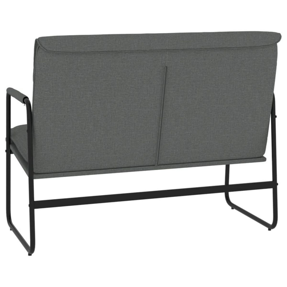VIDAXL Banc Gris fonce 100x64x80 cm Tissu