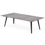 Voir la diapositive 2 : Paris Prix Table Basse 2 Covers  Texture  120cm Noir