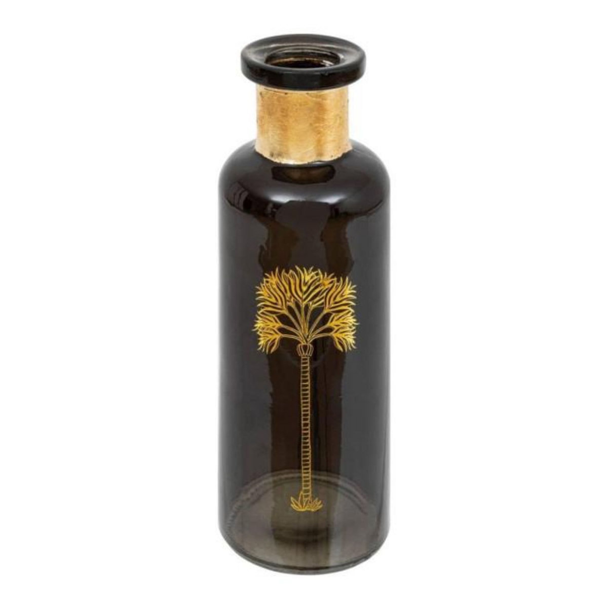 ATMOSPHERA Vase Bouteille Déco  Tropical Boudoir  22cm Kaki