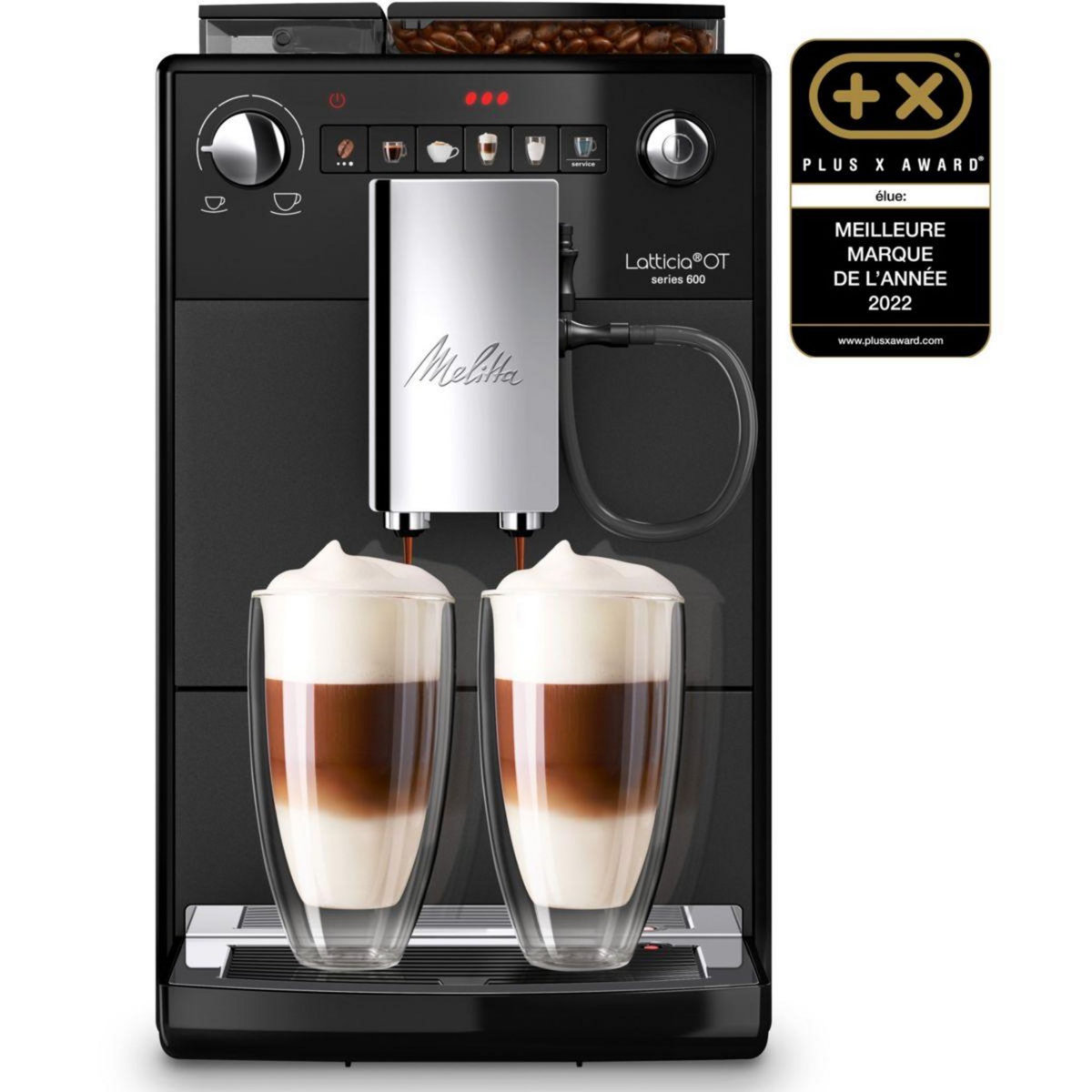 Melitta Expresso Broyeur Latticia One Touch F300-100 Noir Mat
